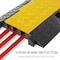 Pyle Cable Ramp, 1.96 in H, 35.40 in L, 13.60 in W, 3 Channel, Thermoplastic Rubber PCBLCO105 - alternate 11